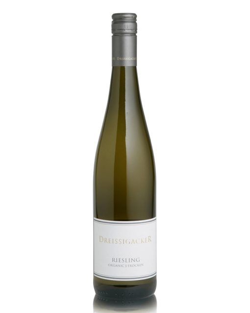 organic-rheinhessen-riesling-trocken-dreissigacker-shelved-wine